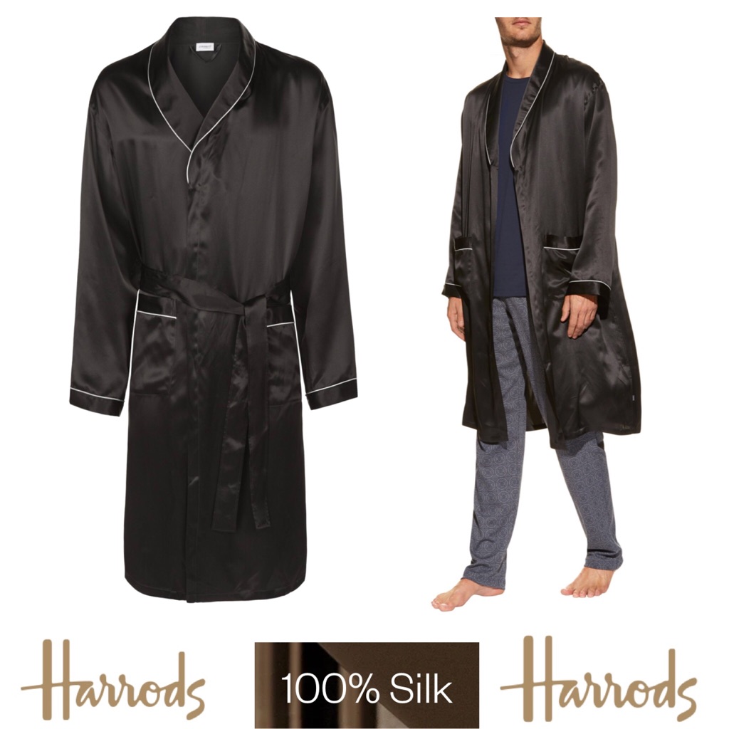 Harrod’s Exclusive Zimmerli 100% Silk Satin Robe